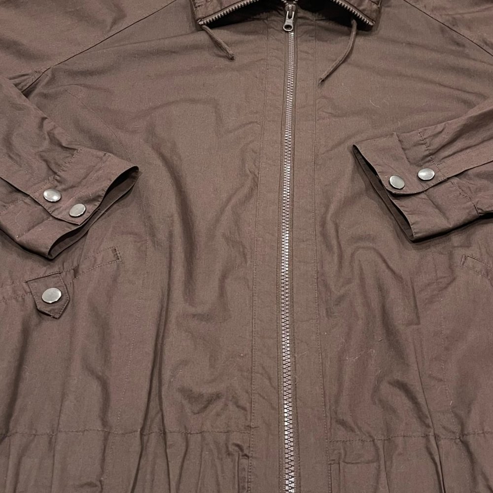 Chico's Women's Brown Lightweight Zip Up Bomber Jacket, Size 3 (XL) - Picture 3 of 4